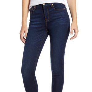 7 for all mankind high waist skinny -sz 28
